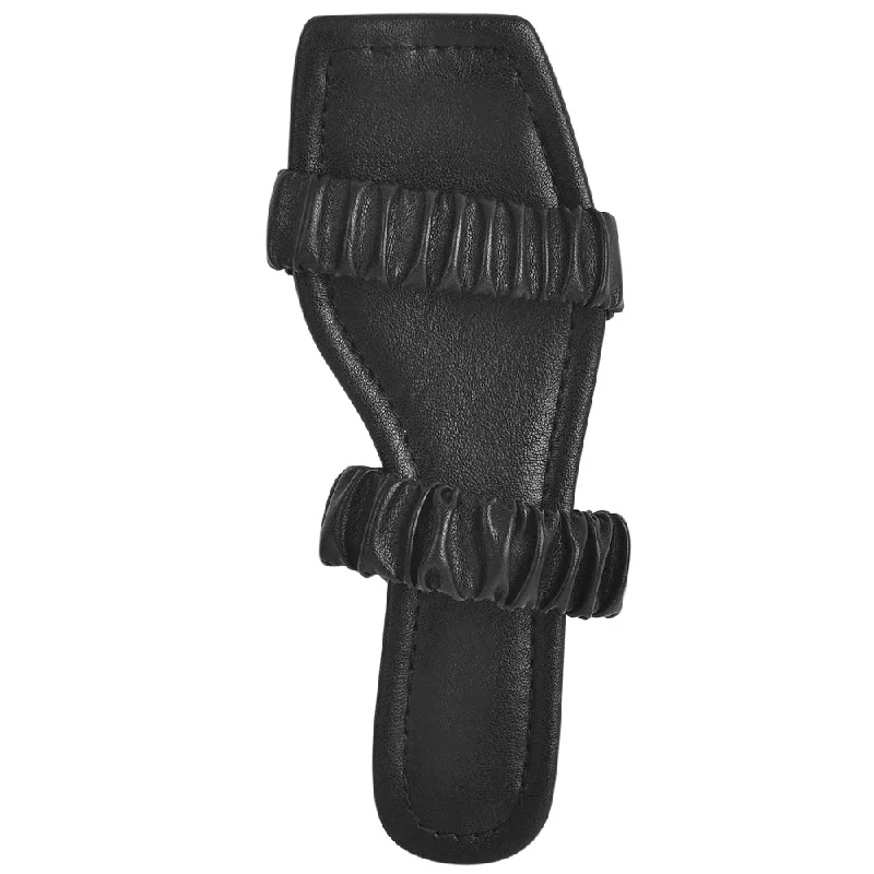Warehouse Sale Black Elastic Flat Slipper