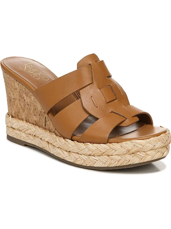 Massive Deals Fioret Womens Padded Insole Cork Wedge Sandals