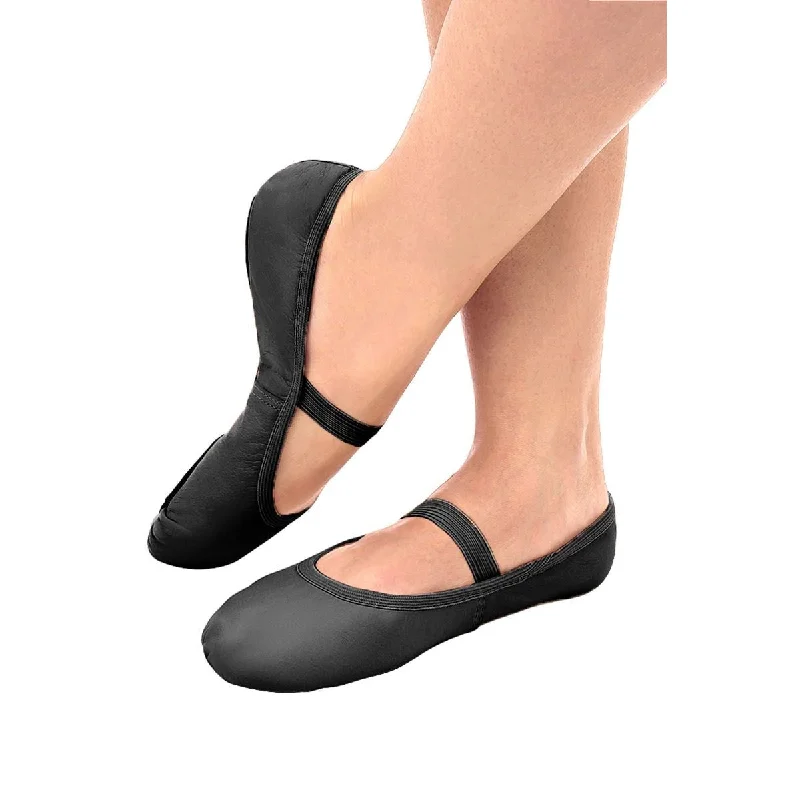 Can't Beat So Danca SD69s - Child Full Sole Leather Ballet Shoes w No Drawstring (Black or White) Can't Beat So Danca SD69s - Child Full Sole Leather Ballet Shoes w No Drawstring (Black or White)