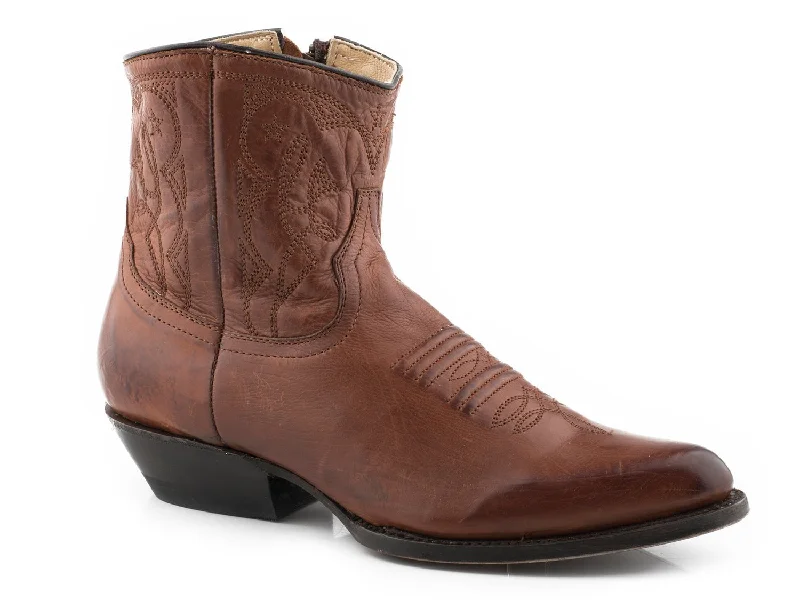 Bargain Alert Stetson Womens Annika Brown Leather Cowboy Boots