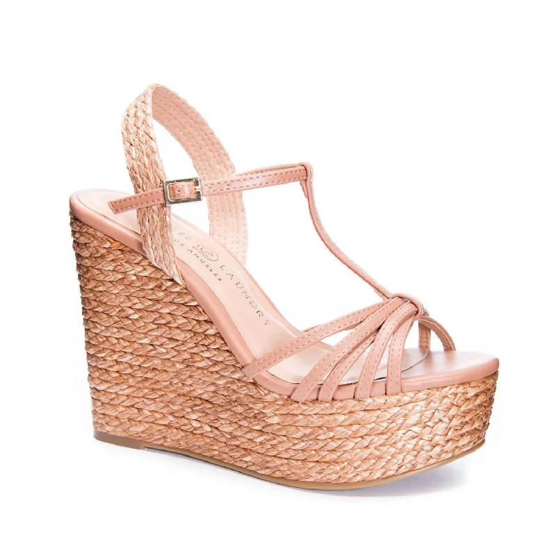 Great Bargain Weave Your Way Wedge In Nude