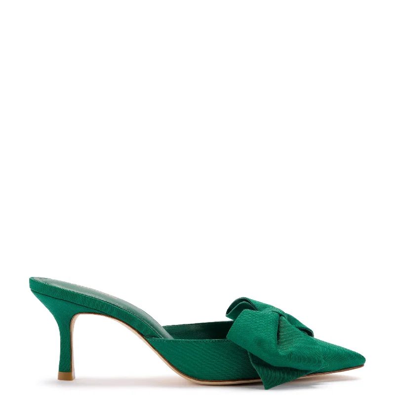 Deal Mania Mini Elle Pump In Emerald Fabric