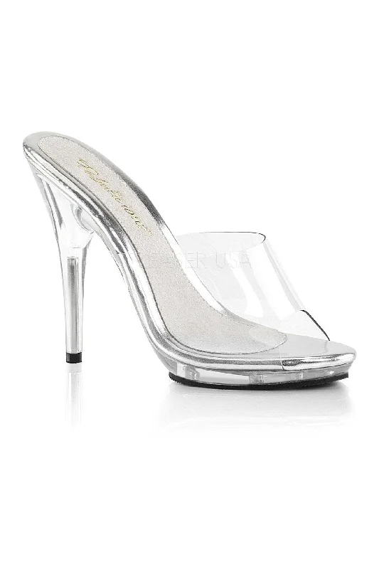 Fantastic Offers POISE-501 Platform Slide | Clear Vinyl